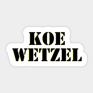 Koe wetzel Sticker